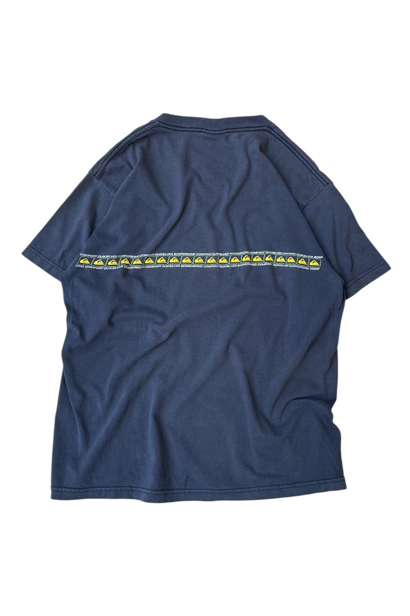 MADE IN USA 90'S-Y2K EARLY 00'S LOGO T-SHIRT / NAVY [SIZE: L USED]
