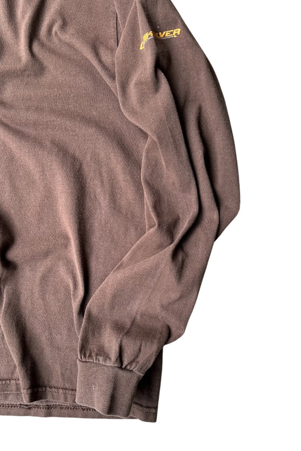 90'S-Y2K EARLY 00'S L/S SURF TEE SHIRT / BROWN [SIZE: M USED]