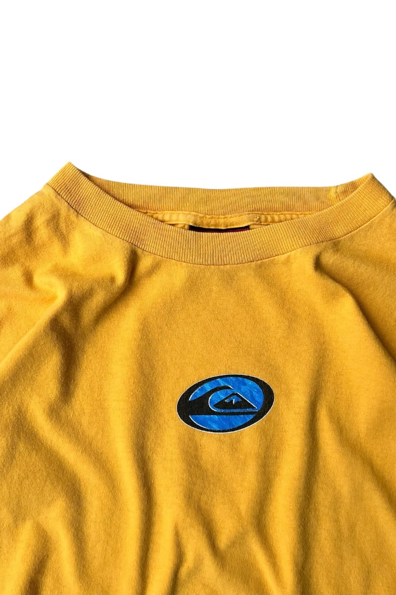 MADE IN MEXICO 90'S-Y2K EARLY 00'S SURF TEE SHIRT / YELLOW [SIZE: XL USED]