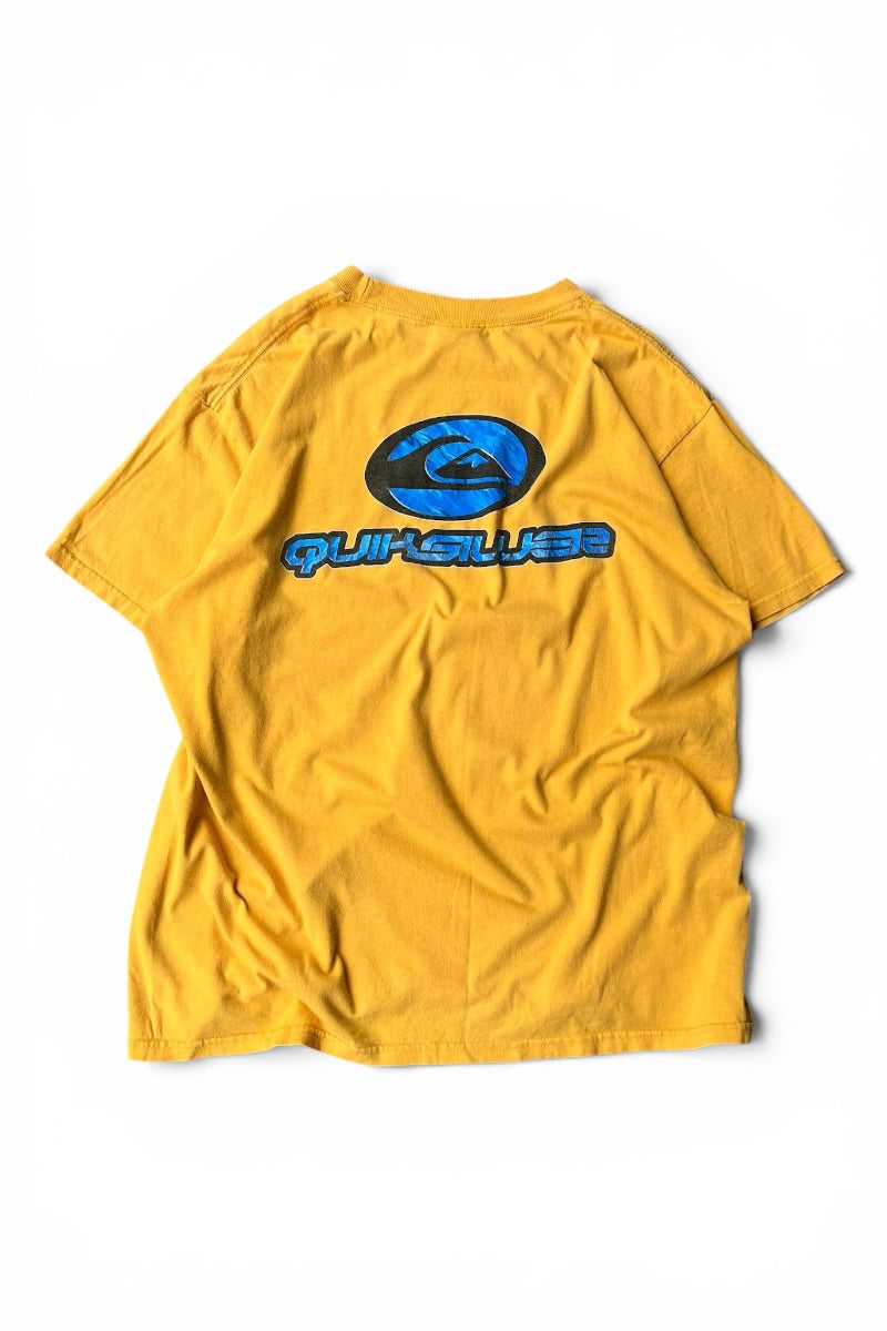 MADE IN MEXICO 90'S-Y2K EARLY 00'S SURF TEE SHIRT / YELLOW [SIZE: XL USED]
