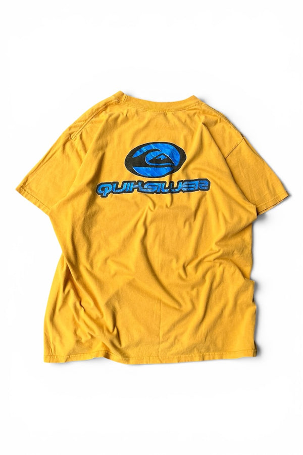 MADE IN MEXICO 90'S-Y2K EARLY 00'S SURF TEE SHIRT / YELLOW [SIZE: XL USED]
