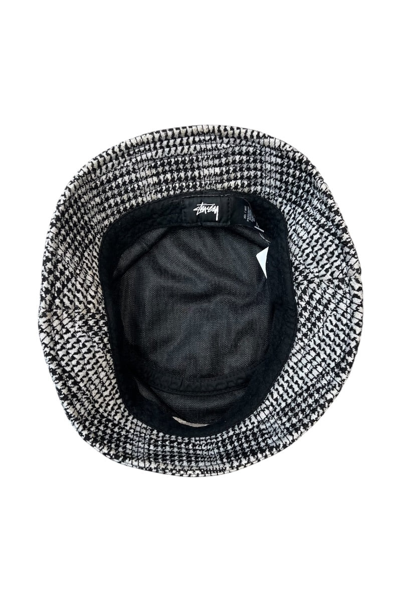 HOUNDSTOOTH LOGO HAT / BLACK [SIZE: ONE SIZE USED]