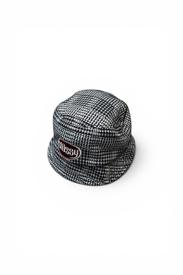 HOUNDSTOOTH LOGO HAT / BLACK [SIZE: ONE SIZE USED]