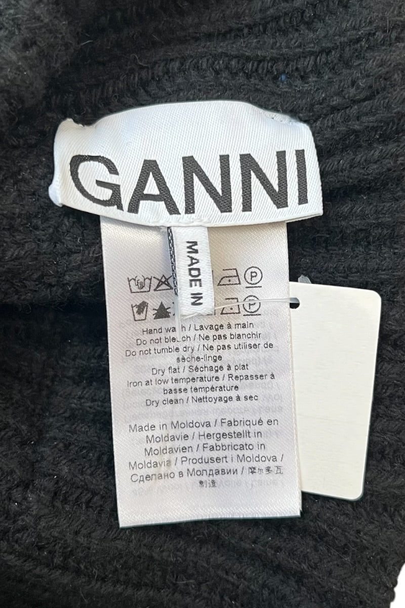 WOOL HAIR BAND / BLACK [SIZE: ONE SIZE DEADSTOCK/NOS]