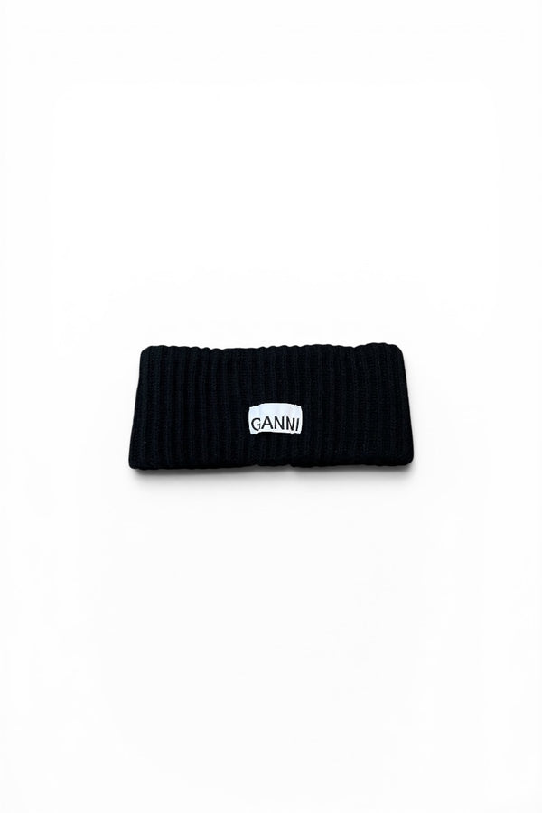 WOOL HAIR BAND / BLACK [SIZE: ONE SIZE DEADSTOCK/NOS]
