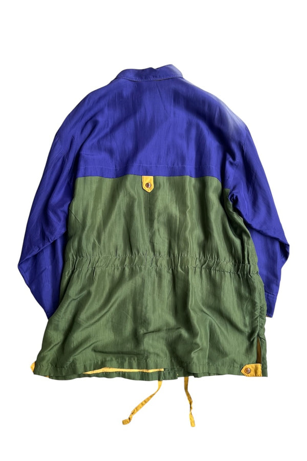 90'S SILK JACKET / MULTI [SIZE: L USED]