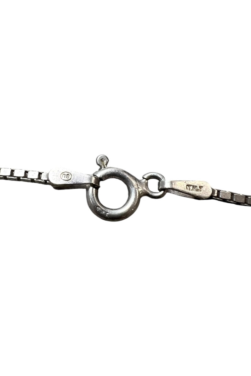 MADE IN ITALY 925 SILVER NECKLACE / SILVER [SIZE: ONE SIZE USED]