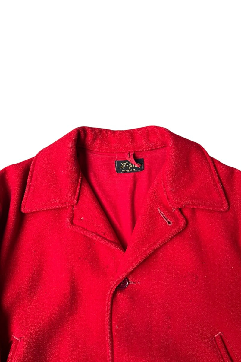 50'S WOOL HUNTING JACKET 黒筆記体タグ / RED [SIZE: L USED]