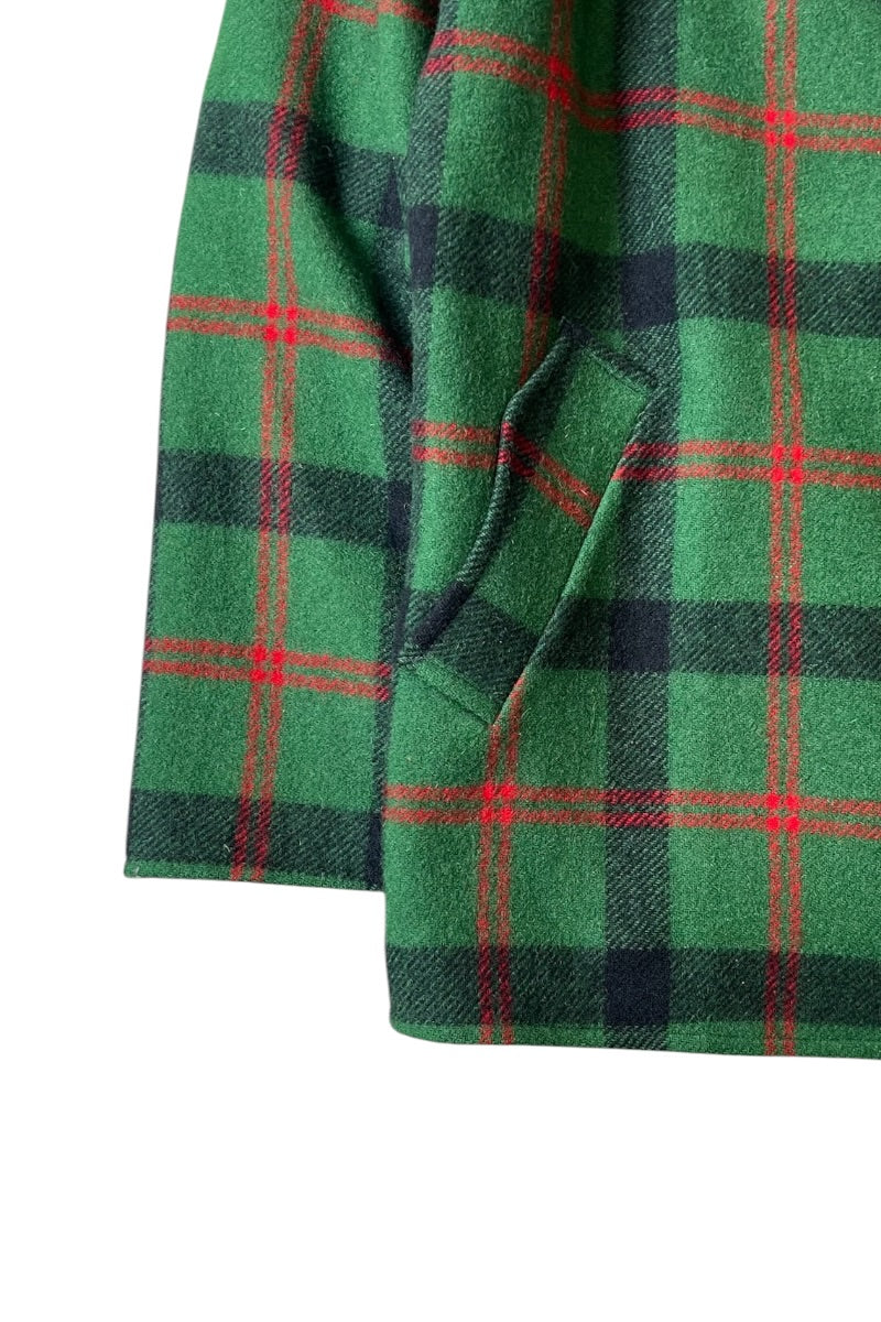 80'S RIVERSIBLE WOOL JACKET / GREEN [SIZE: L USED]