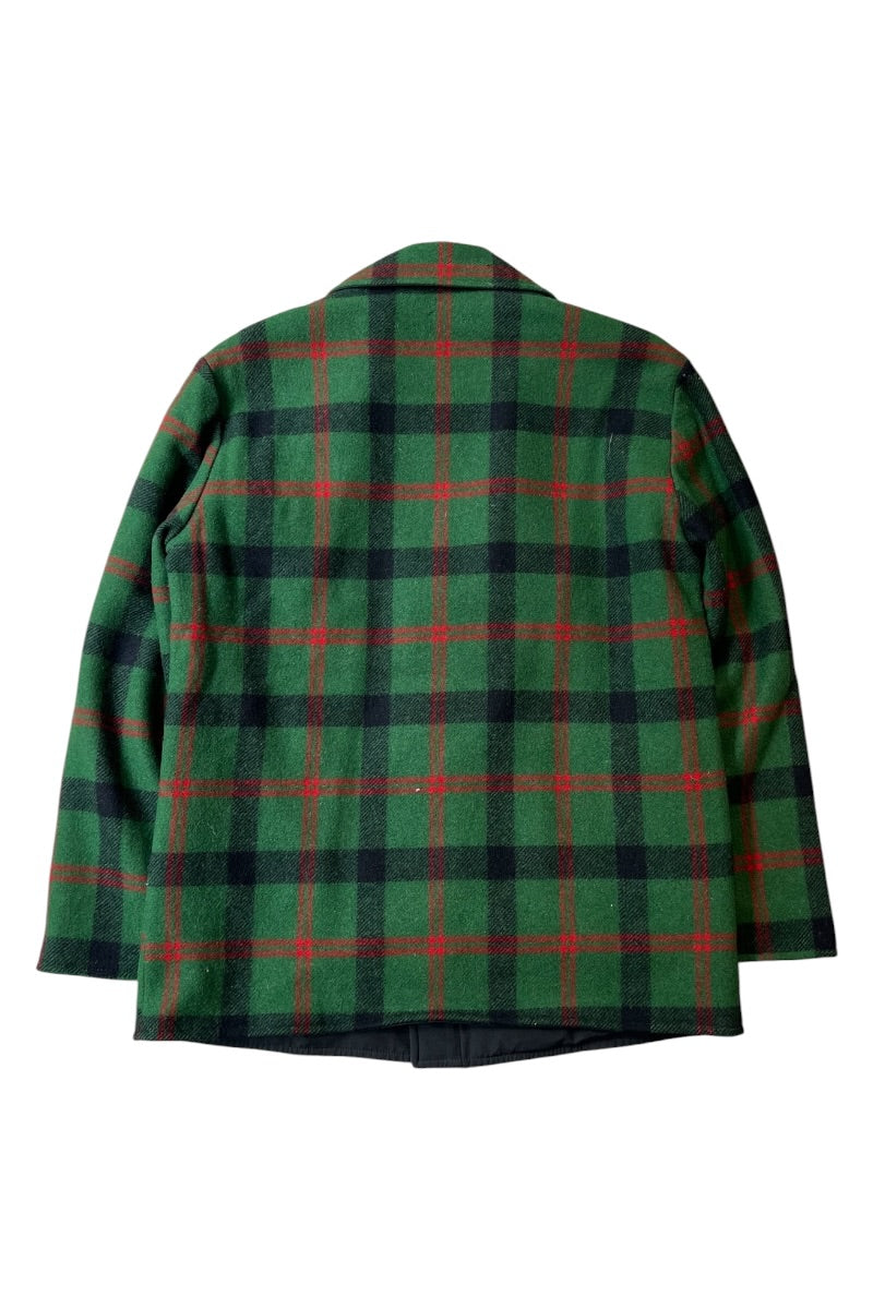 80'S RIVERSIBLE WOOL JACKET / GREEN [SIZE: L USED]