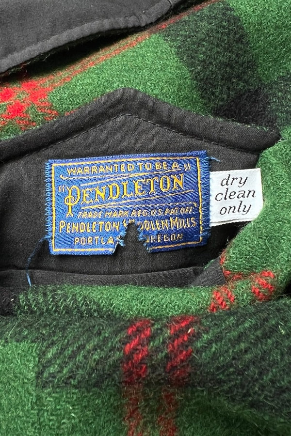 80'S RIVERSIBLE WOOL JACKET / GREEN [SIZE: L USED]