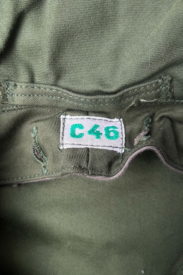SWEDISH ARMY COAT / OLIVE [SIZE: C46 USED]