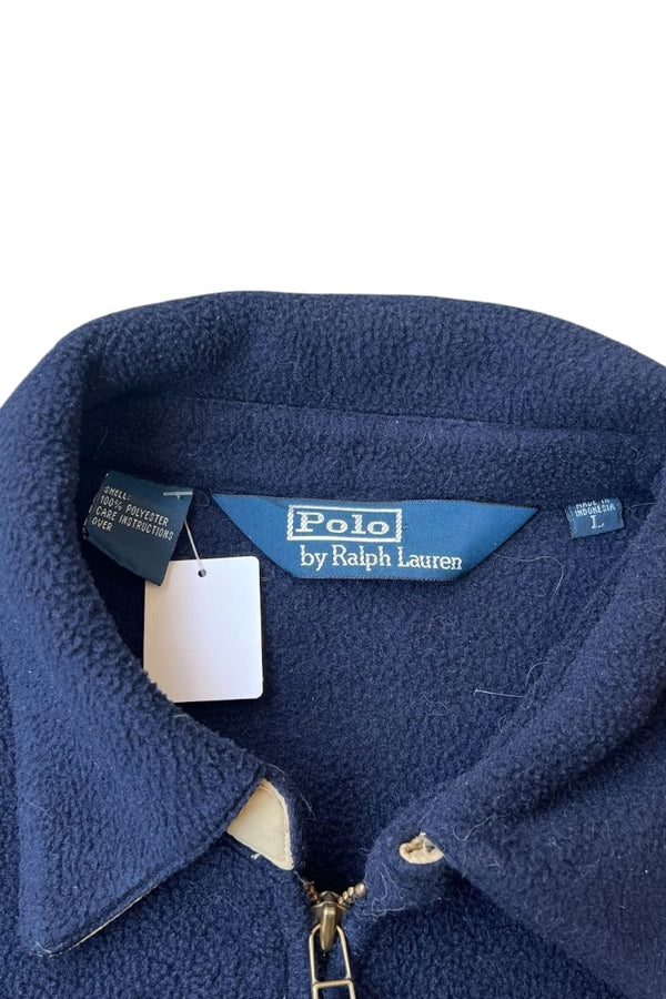 90'S POLARTEC FLEECE JACKET / NAVY [SIZE: L USED]
