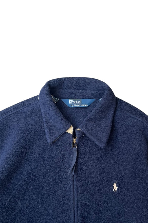 90'S POLARTEC FLEECE JACKET / NAVY [SIZE: L USED]
