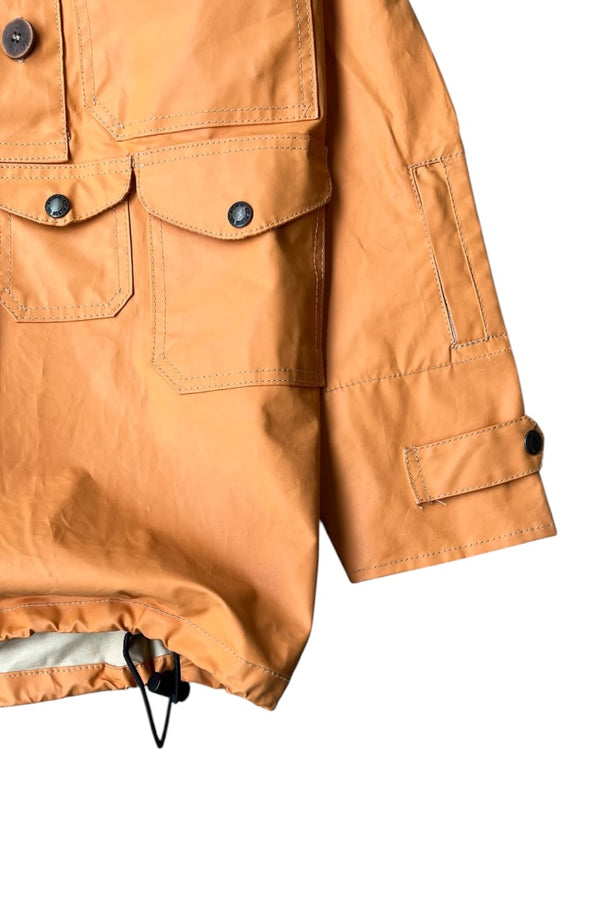 MADE IN USA RUBBER COATING PULLOVER JACKET / YELLOW [SIZE: S USED]