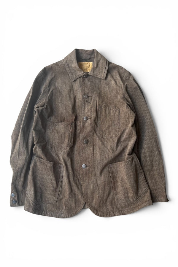 WORK JACKET / BROWN [SIZE: 42 USED]