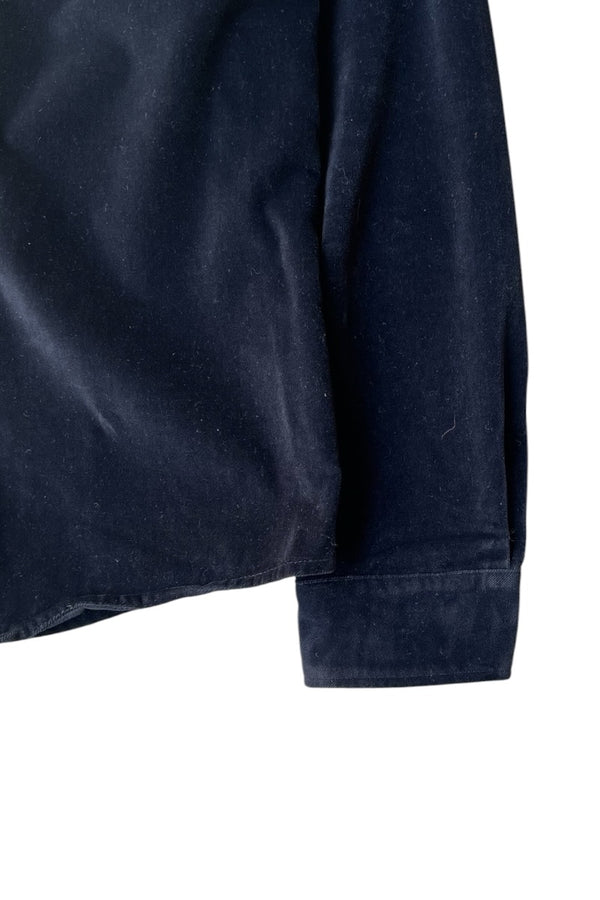 L/S VELOUR SHIRT / BLACK [SIZE: S USED]