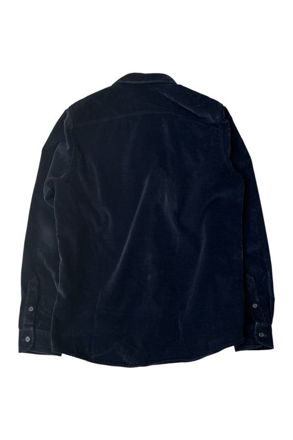 L/S VELOUR SHIRT / BLACK [SIZE: S USED]