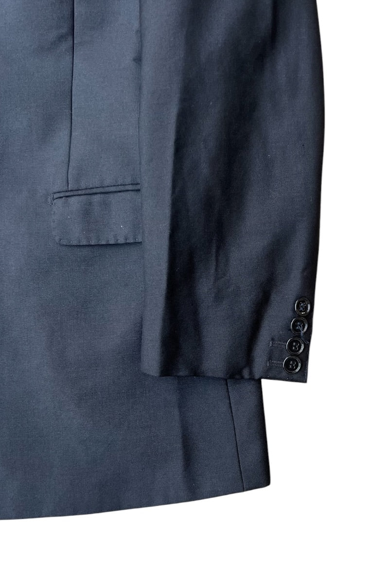 MADE IN ROMANIA DOUBLE TAILORED JACKET / BLACK [SIZE: 54 USED]