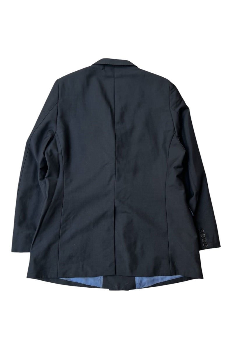 MADE IN ROMANIA DOUBLE TAILORED JACKET / BLACK [SIZE: 54 USED]