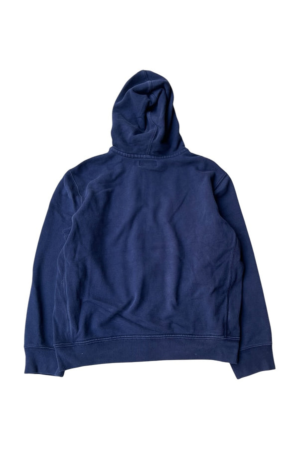EXCLUSIVE OF DECORATION ZIP HOODIE SWEATSHIRT / NAVY [SIZE: 2XL USED]