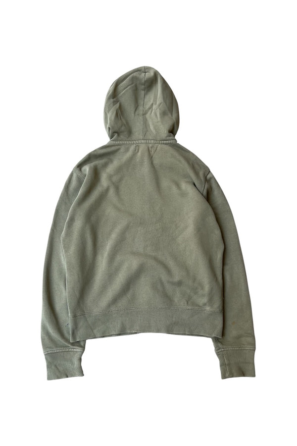 EXCLUSIVE OF DECORATION ZIP HOODIE SWEATSHIRT / KHAKI [SIZE: M USED]