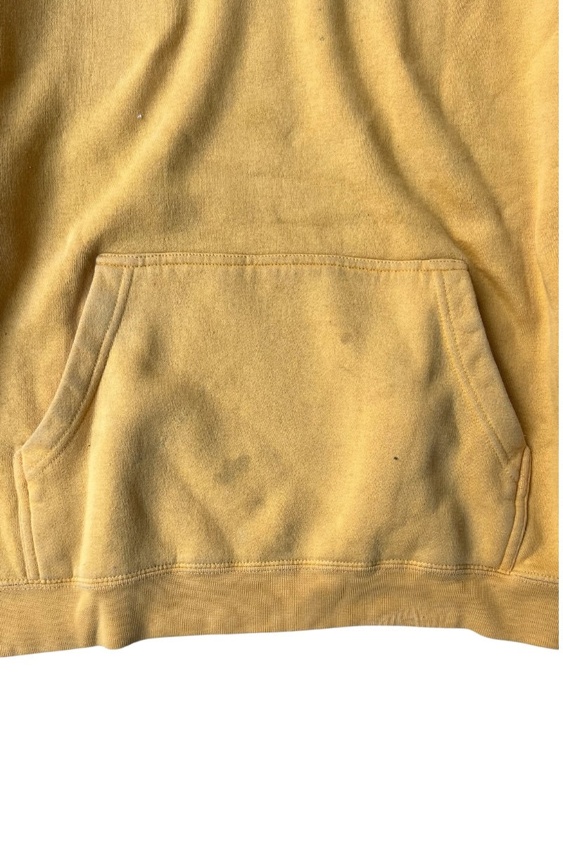 90'S SKATEBOARDING HOODIE SWEATSHIRT / YELLOW [SIZE: XL USED]