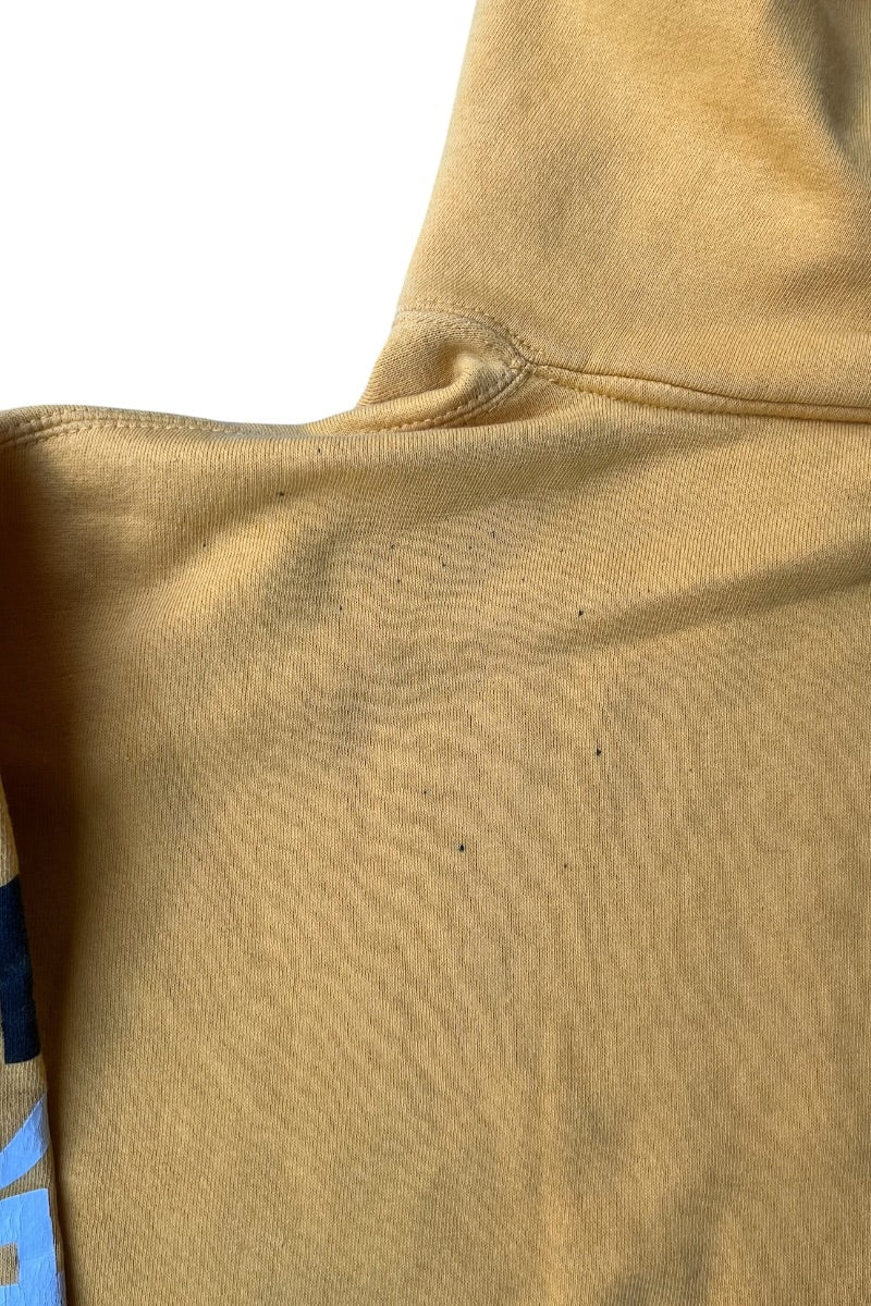 90'S SKATEBOARDING HOODIE SWEATSHIRT / YELLOW [SIZE: XL USED]