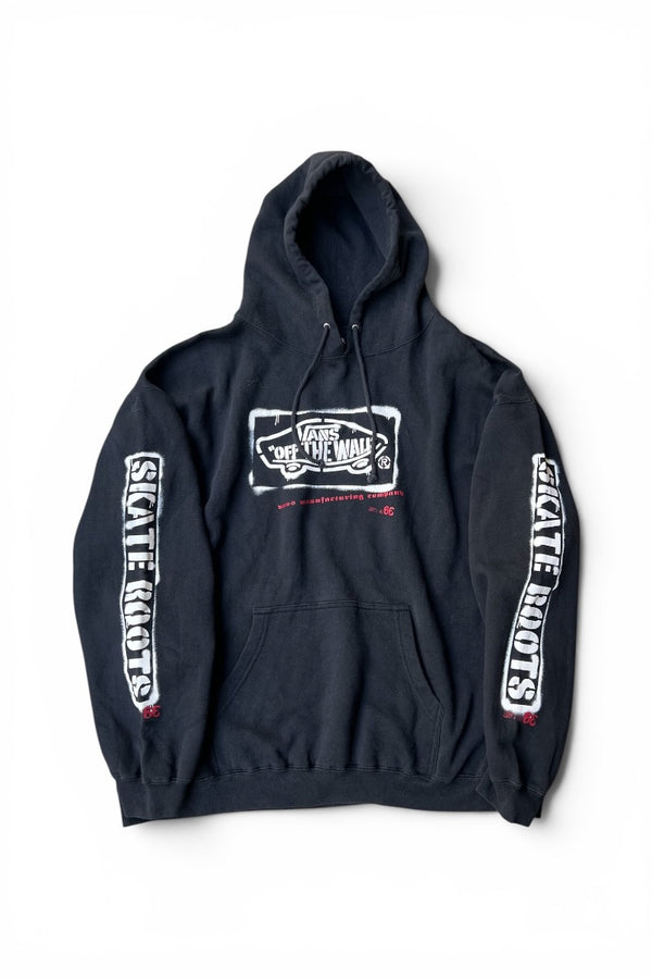 Y2K EARLY 00'S SKATEBOARDING HOODIE SWEATSHIRT / BLACK [SIZE: XL USED]