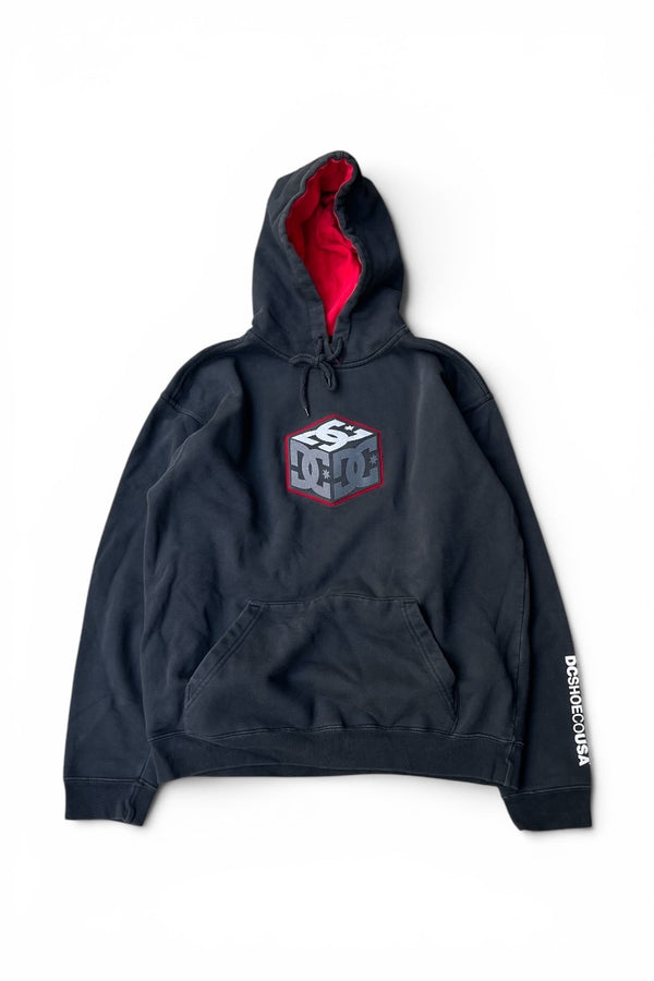 MADE IN USA 90'S-Y2K EARLY 00'S SKATEBOARDING HOODIE SWEATSHIRT / BLACK [SIZE: M USED]