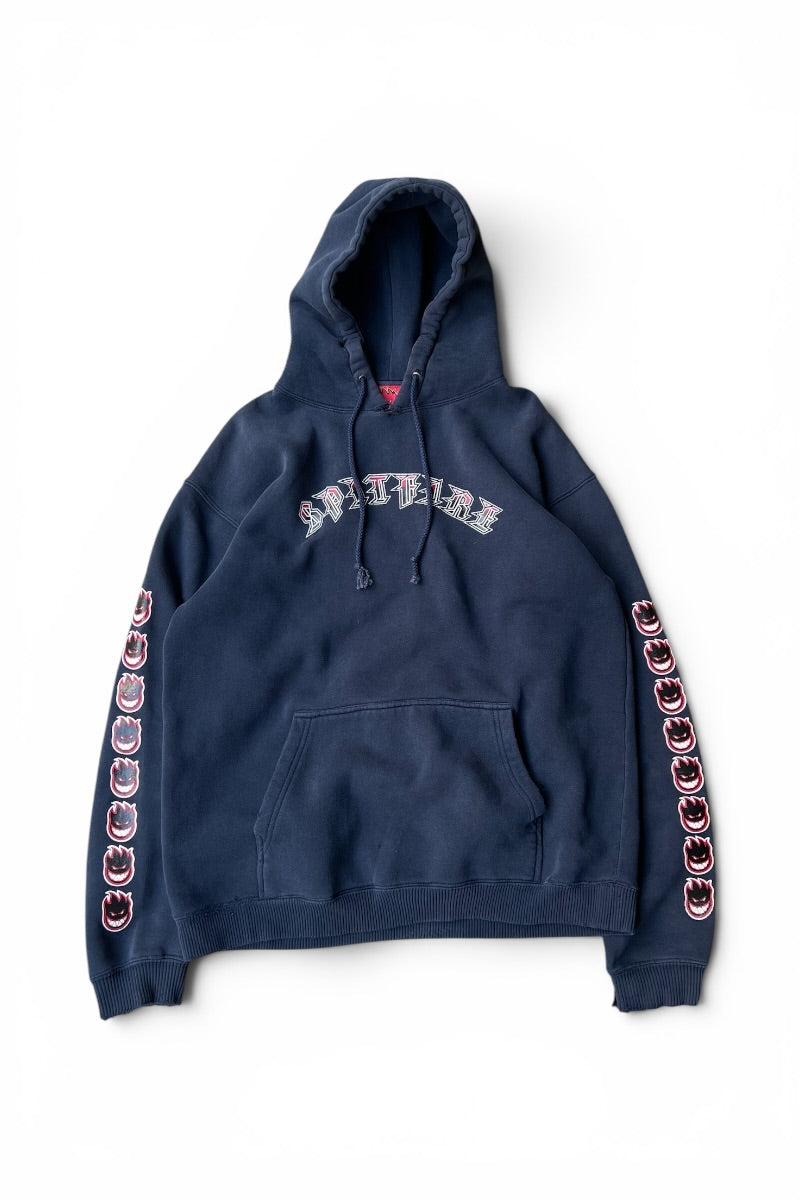 90'S SKATEBOARDING HOODIE SWEATSHIRT / NAVY [SIZE: M USED]