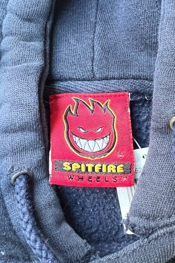 90'S SKATEBOARDING HOODIE SWEATSHIRT / NAVY [SIZE: M USED]