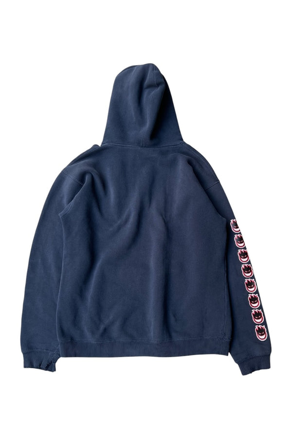90'S SKATEBOARDING HOODIE SWEATSHIRT / NAVY [SIZE: M USED]