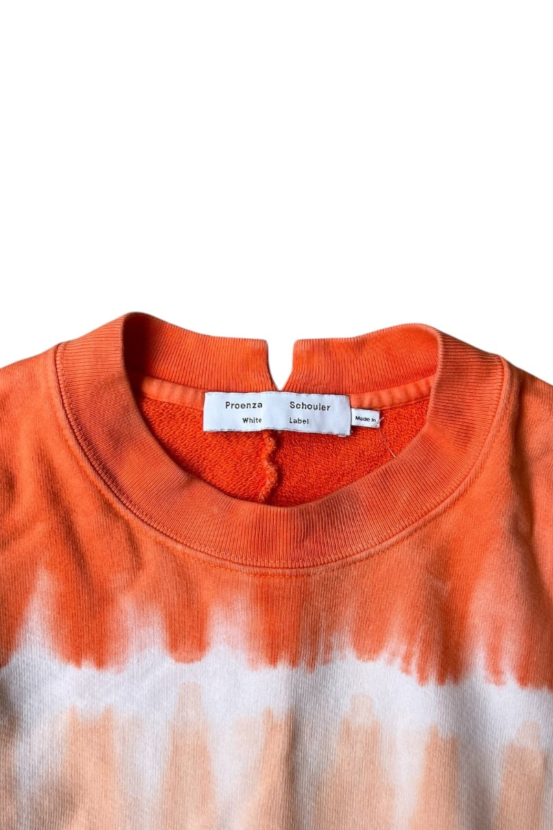 MADE IN USA TIE-DYE SWEATSHIRT / ORANGE [SIZE: L USED]