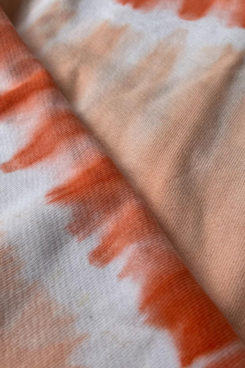MADE IN USA TIE-DYE SWEATSHIRT / ORANGE [SIZE: L USED]