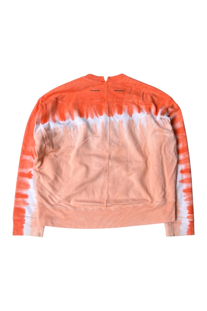 MADE IN USA TIE-DYE SWEATSHIRT / ORANGE [SIZE: L USED]