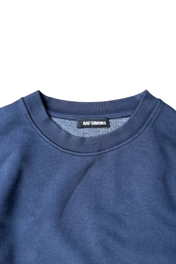 MADE IN PORTUGAL 14AW LAYERED CREWNECK SWEATSHIRT / NAVY [SIZE: M USED]