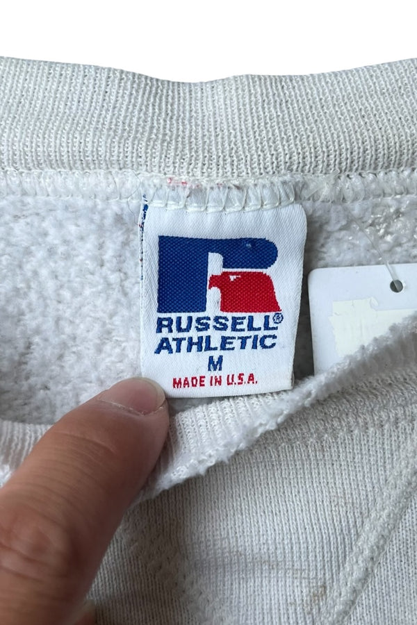 MADE IN USA 90'S PAINTED SWEATSHIRT / WHITE [SIZE: M USED]