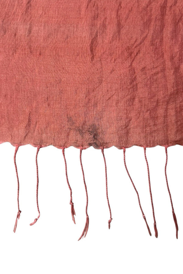COTTON SCARF / BROWN [SIZE: ONE SIZE USED]