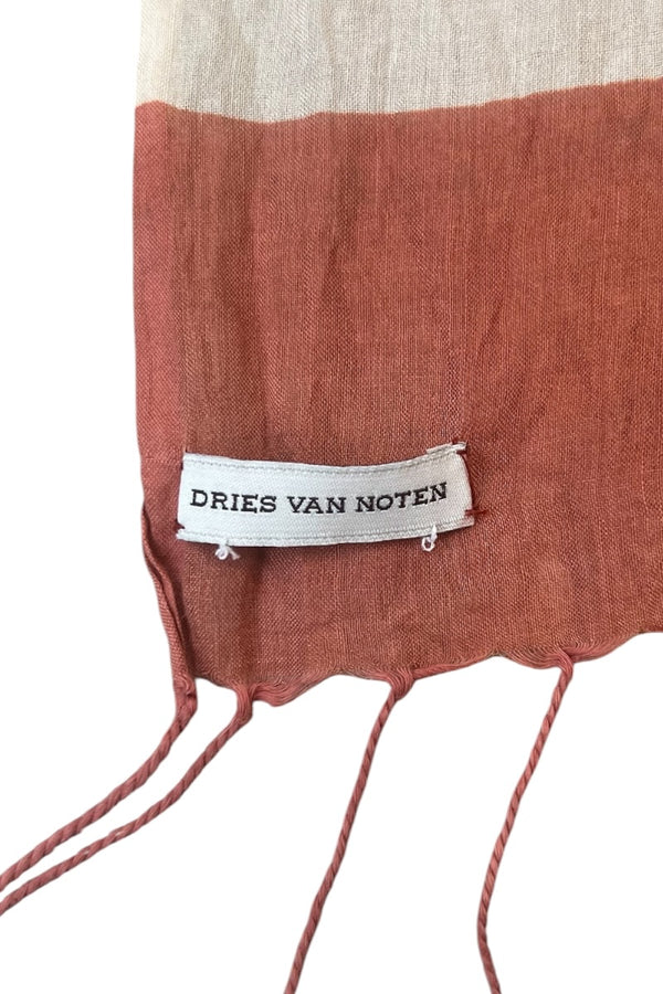 COTTON SCARF / BROWN [SIZE: ONE SIZE USED]