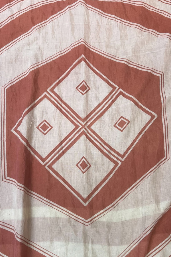 COTTON SCARF / BROWN [SIZE: ONE SIZE USED]