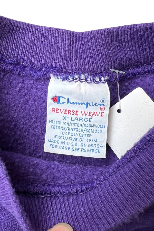 MADE IN USA 90'S REVERSE WEAVE SWEATSHIRT / PURPLE [SIZE: XL USED]