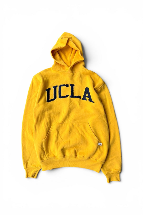 MADE IN MEXICO 90'S UCLA HOODIE SWEATSHIRT / YELLOW [SIZE: M USED]
