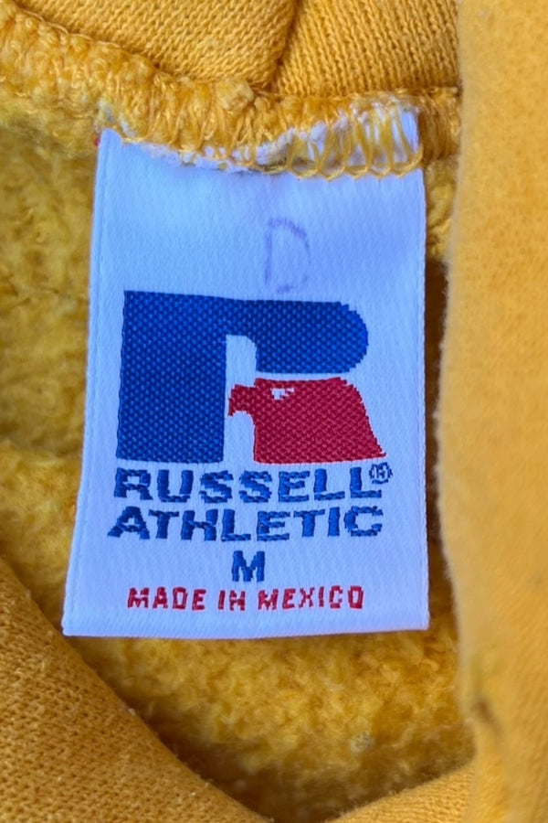 MADE IN MEXICO 90'S UCLA HOODIE SWEATSHIRT / YELLOW [SIZE: M USED]