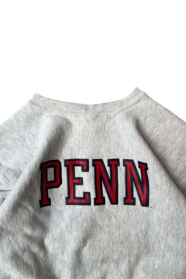 MADE IN USA 90'S PENN STATE UNIVERSITY REVERSE WEAVE SWEATSHIRT / GRAY [SIZE: XL USED]