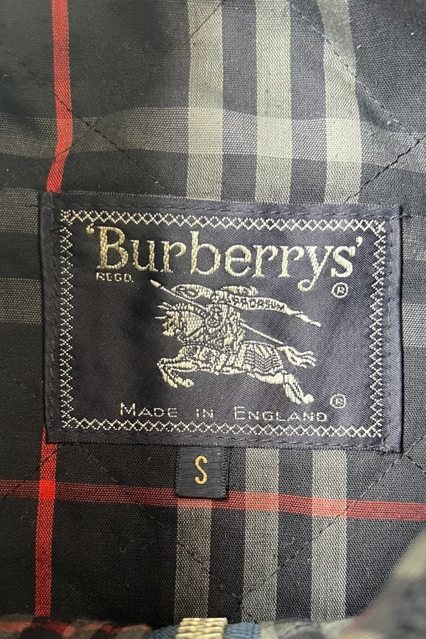 MADE IN ENGLAND 80-90'S PROSUM OILED HUNTING JACKET / NAVY [SIZE: S USED]