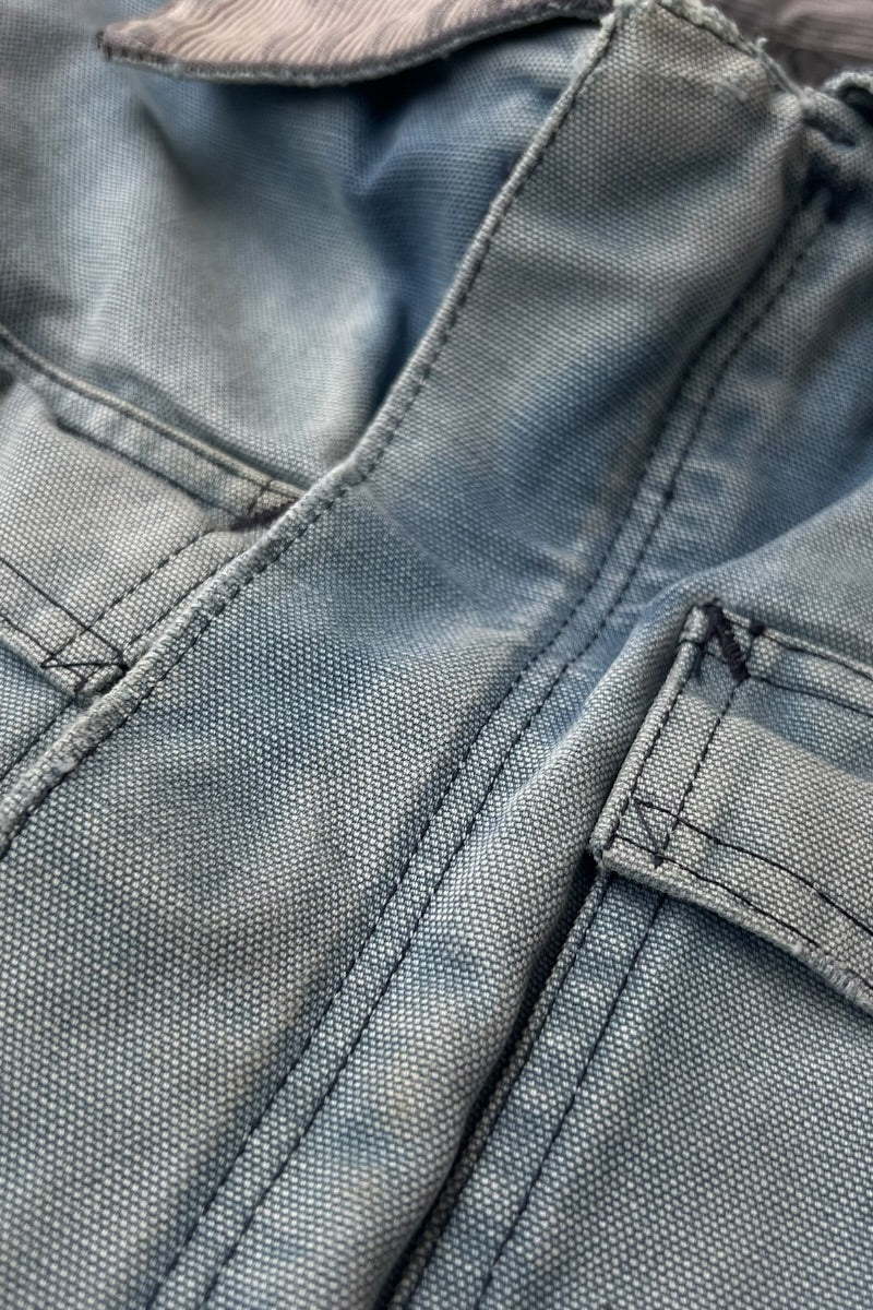 90-00'S TRADITIONAL COAT W/QUILTING LINER / INDIGO [SIZE: M USED]