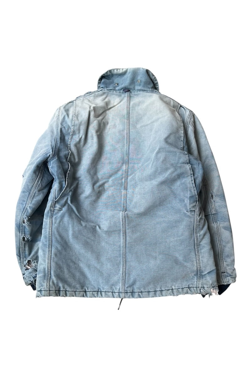90-00'S TRADITIONAL COAT W/QUILTING LINER / INDIGO [SIZE: M USED]