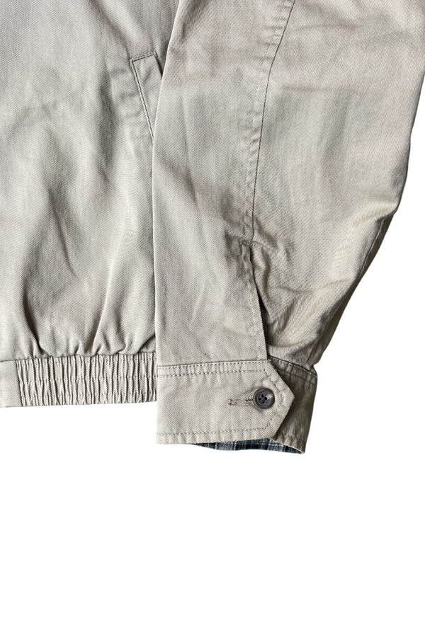 90'S ZIP UP JACKET / BEIGE [SIZE: XL USED]