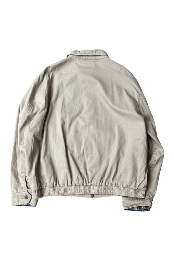 90'S ZIP UP JACKET / BEIGE [SIZE: XL USED]
